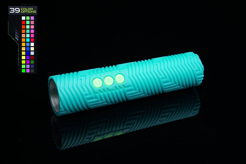 Teal - Raised Button - Best Color Changing Flashlight 