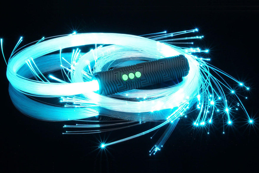 LED Fiber Optic Light Up Whip, Blue