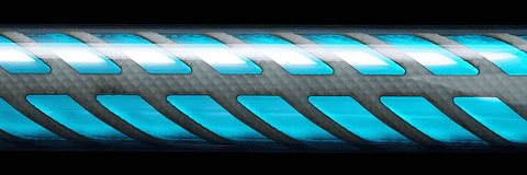 Close up of the Butterfly saber tube pattern