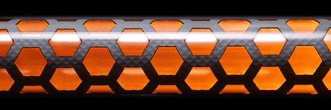 Close up of the Honeycomb saber tube pattern